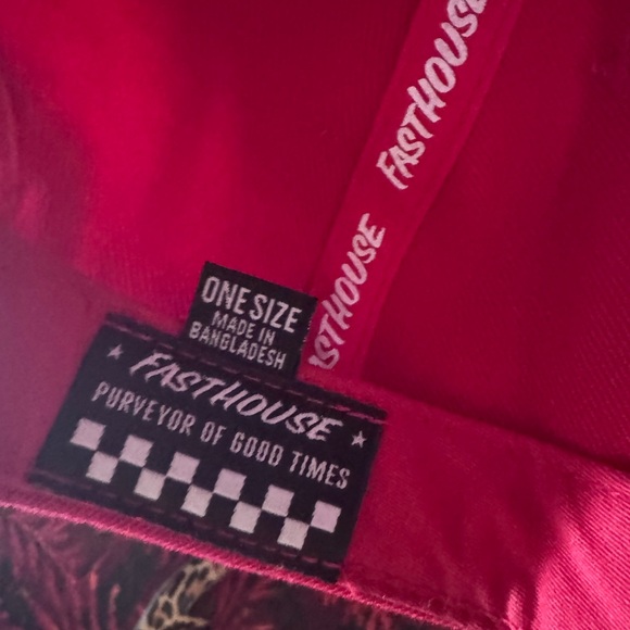 Fasthouse red SnapBack hat - Picture 5 of 5